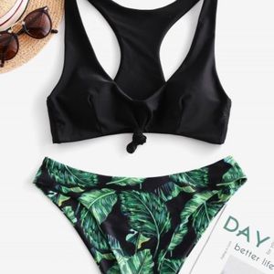 Two piece tropical bikini